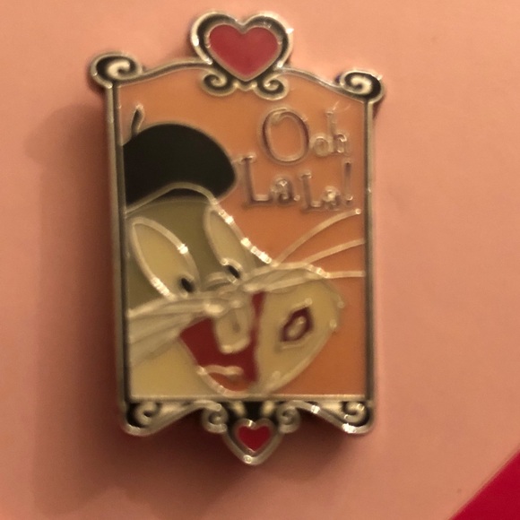 Michel Jewelry - NWT Cloisonné Bugs Bunny Ooh La La Valentine’s day Pin and card